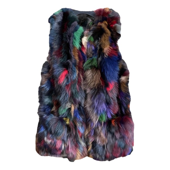 Zadig & Voltaire Deluxe Multicolor Fur Vest - Picture 10 of 10